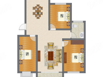 3室2厅 111.75平米