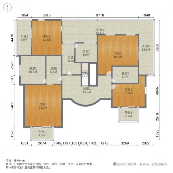 圣堡别墅5室3厅4卫337㎡南3200万