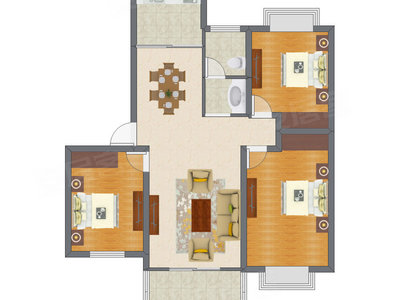 3室2厅 104.45平米