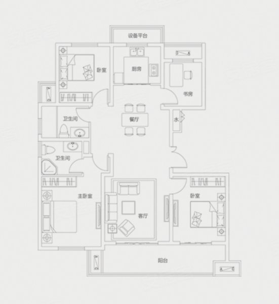 悦泰·悦河湾4室2厅2卫95㎡南118万