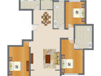 3室2厅 138.77平米