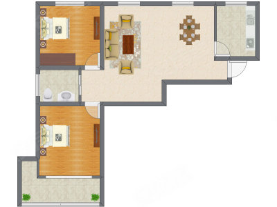 2室2厅 111.88平米