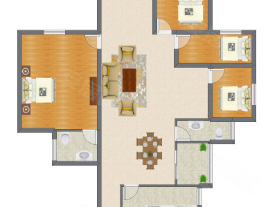 4室2厅 118.22平米