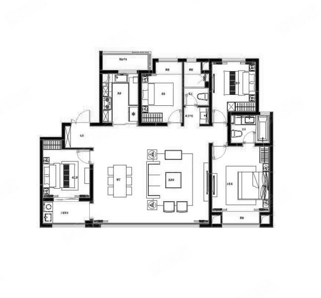 中建·春景雅苑4室2厅2卫168㎡南386万