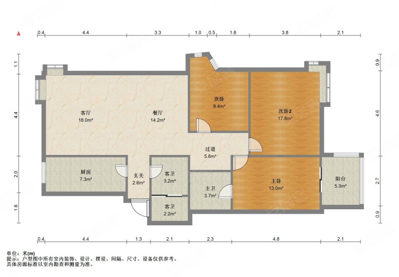 望洲岗葛洲坝集团五公司大院3室2厅1卫90.8㎡南北39万