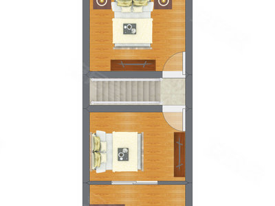 2室1厅 52.24平米
