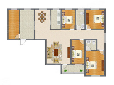 5室2厅 161.51平米