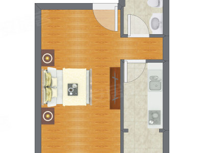 1室0厅 40.35平米