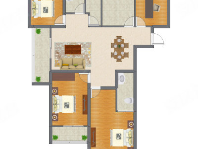 4室2厅 152.50平米