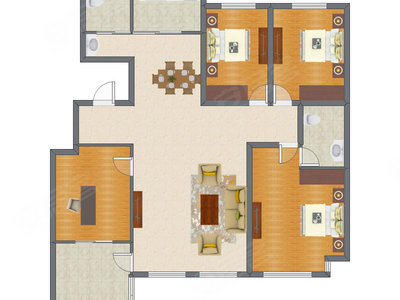 4室2厅 173.82平米