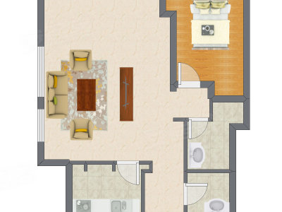 3室1厅 114.44平米