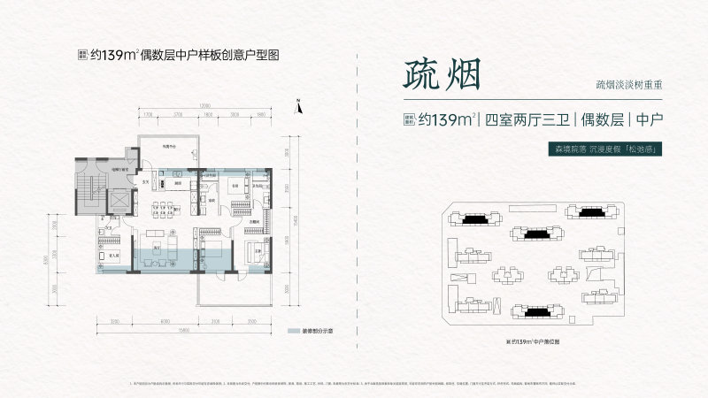 金地·清岚颂4室2厅139㎡万二手房图片
