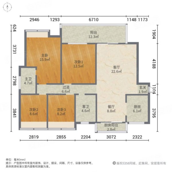 惠州梵高的花园户型图图片