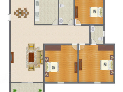 3室2厅 153.54平米