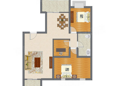 3室2厅 120.47平米