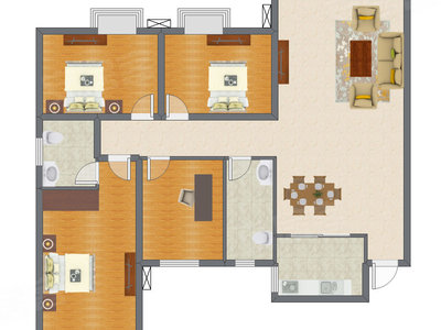 4室2厅 150.19平米