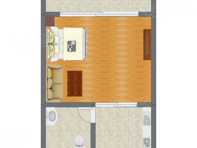 1室0厅 29.78平米