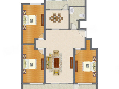 3室2厅 143.19平米