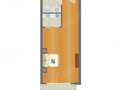 1室0厅 65.40平米