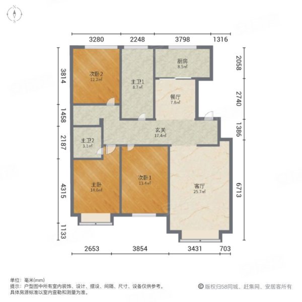 龙凤家园户型图图片