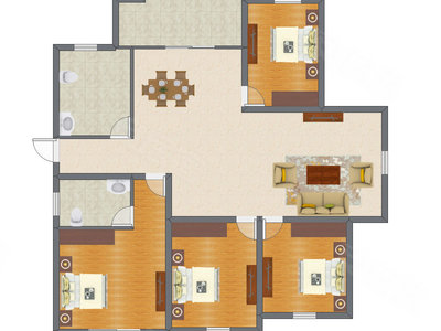 4室2厅 156.00平米