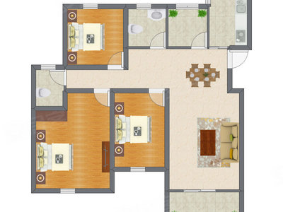 3室2厅 139.18平米