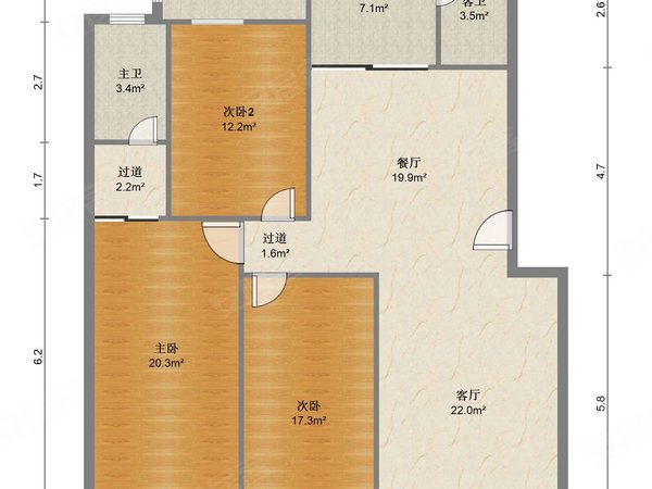 南宁青秀五象广场金湖路人保宿舍金湖路人保宿舍 3室2厅2卫 电梯房 精装修150平米出租房源真实图片
