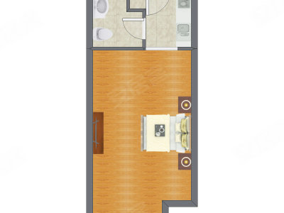 1室0厅 47.90平米