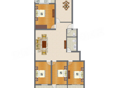 4室2厅 183.09平米