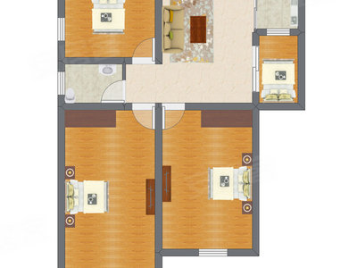 4室1厅 121.00平米