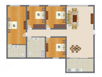 4室2厅 173.41平米