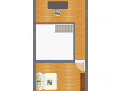 2室0厅 46.00平米户型图