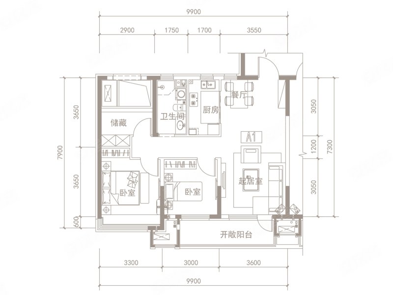 华发绿洋湾96平精装87万 三室看海70年小高 品质住宅