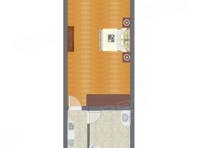 1室0厅 36.43平米