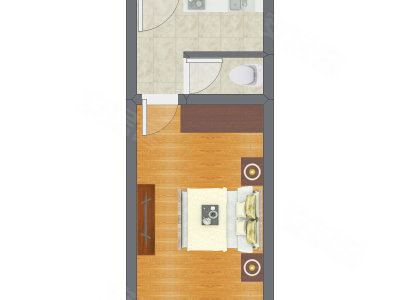1室0厅 31.57平米