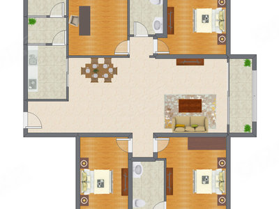 4室2厅 175.80平米
