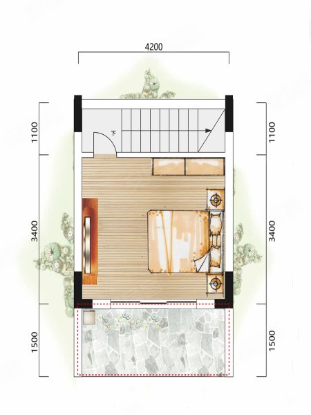 幸福公社福村1室2厅1卫61.08㎡南85万