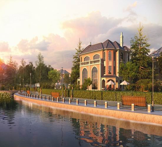 龙凤世纪大道与外环东路交汇处(世纪大道左侧)-大庆英伦白鹭郡二手房