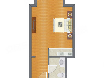 1室0厅 49.34平米
