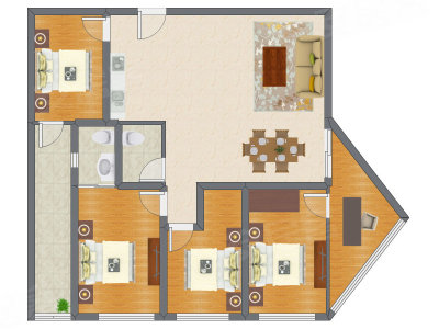 4室2厅 152.60平米