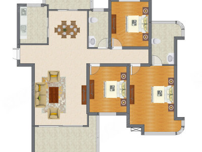 3室2厅 148.98平米