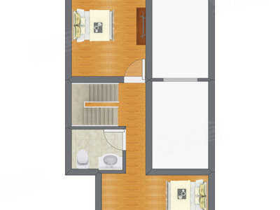 2室1厅 73.45平米