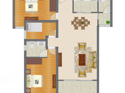3室2厅 117.70平米