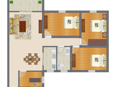 4室2厅 79.19平米
