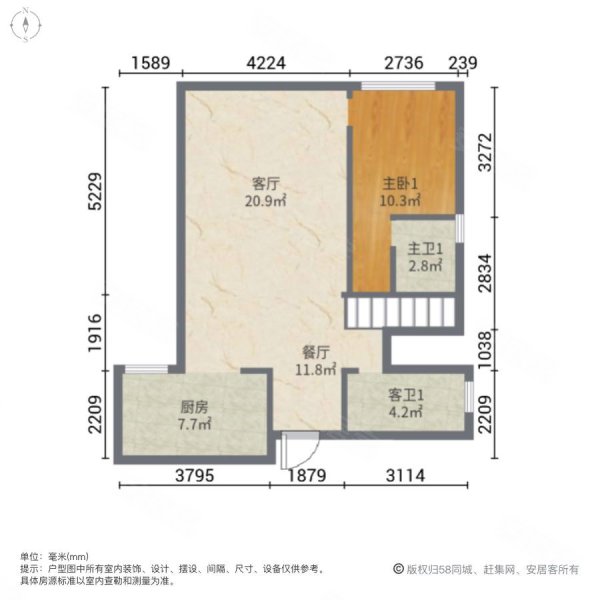 阳光马德里三期4室2厅4卫200㎡南北128万