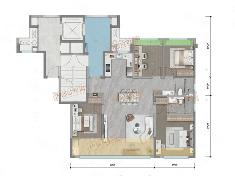 中海观庐府4室2厅128㎡298万二手房图片