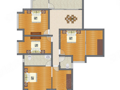 4室1厅 135.40平米