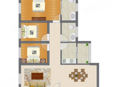 3室2厅 112.70平米