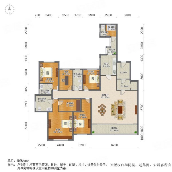 复地金融岛三期户型图图片