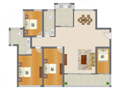 4室2厅 149.54平米